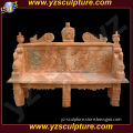 Red stone Marble Garden Bench (Factory Supply)